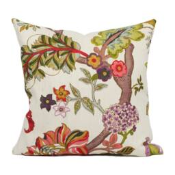 Sanderson - Fusang Tree Cinnabar Red Cushion Cover Throw Pillow Designer Home Decor - thumbnail 3