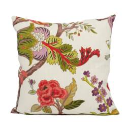 Sanderson - Fusang Tree Cinnabar Red Cushion Cover Throw Pillow Designer Home Decor - thumbnail 2