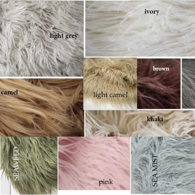 Mongolian Long Faux Fur Baby Blanket Stuffer Mat For Photography Photo Prop - image 1