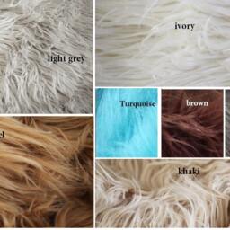 Mongolian Long Faux Fur Baby Blanket Stuffer Mat For Photography Photo Prop - thumbnail 2