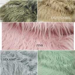 Mongolian Long Faux Fur Baby Blanket Stuffer Mat For Photography Photo Prop - thumbnail 3