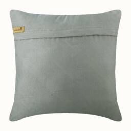 Light Gray Faux Suede Striped Pintuck, Modern Throw Pillow Cover - Contemporary - thumbnail 4