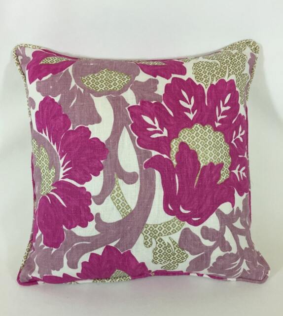 Designers Guild - Santuzza Pinks & Whites Luxury Self-Piped Cushion Cover Throw Pillow Designer Home Decor - image 1