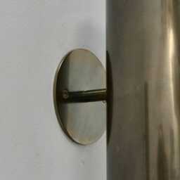 Mid Century Modern Brass Wall Sconce Cylinder Lamp - thumbnail 3
