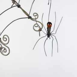 Czechoslovakian Orange Spider Dangles From 12 - thumbnail 3