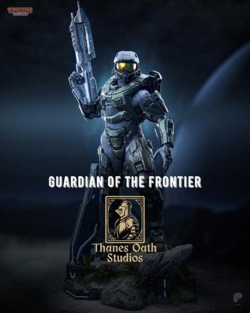 Guardian Of The Frontier - Sci-Fi Super Armoured Soldier Master Chief Resin Figure 16K - image 1