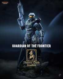 Guardian Of The Frontier - Sci-Fi Super Armoured Soldier Master Chief Resin Figure 16K - thumbnail 1