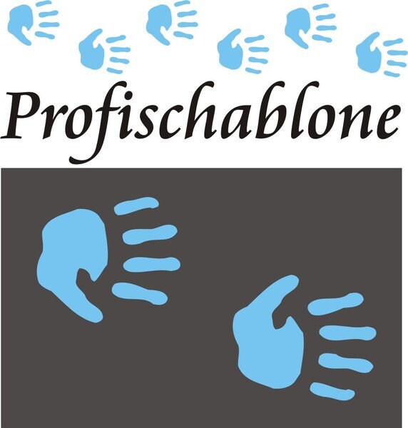Textile Stencil, Stencils, Painter's Decor Wall Stencil Painting - Handprints
