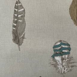 Handmade Cream Feather Design Lampshade, Empire Pendant Shade, UK Made - thumbnail 2