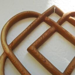 Celtic Knot Of Four Hearts-Family Love Wood Carving - Wall Hanging Wedding Anniversary Gift - thumbnail 3