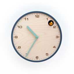 Modern Cuckoo Clock - Wind With Amber Bird & Mold Green Hands - thumbnail 4