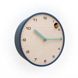 Modern Cuckoo Clock - Wind With Amber Bird & Mold Green Hands - thumbnail 3