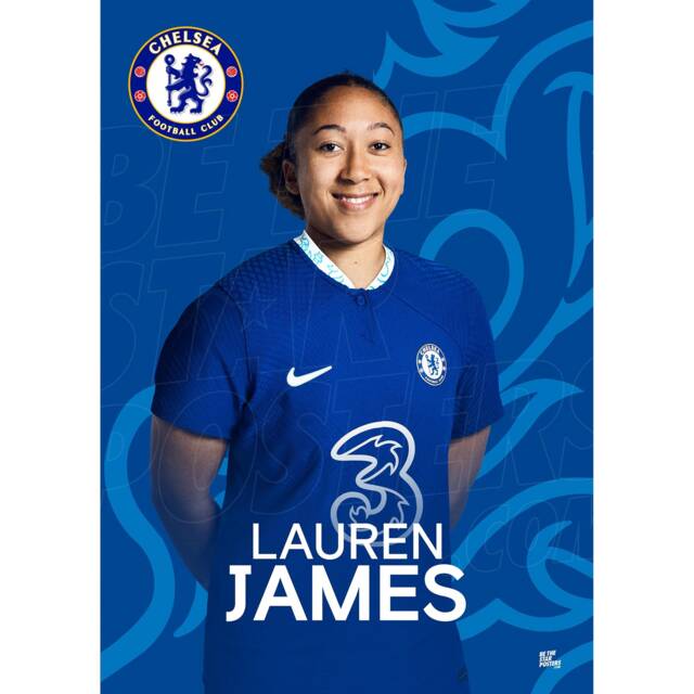 Chelsea Women Fc James 22/23 Headshot Poster - Officially Licensed Product A3/A4