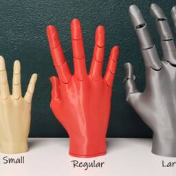 3D Printed Articulated Hand Large Posable Mannequin - thumbnail 2