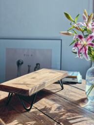 Monitor Stand For Desk. Free Standing Desk Shelf, Suitable As A Monitor Riser, Organiser Or Plant Stand. Gift Working From Home - thumbnail 1