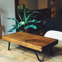 Monitor Stand For Desk. Free Standing Desk Shelf, Suitable As A Monitor Riser, Organiser Or Plant Stand. Gift Working From Home - thumbnail 3