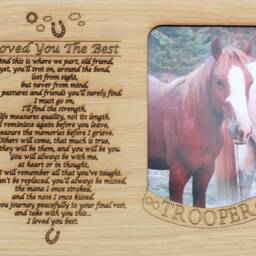 8x10 Pet Memorial Insert Only For Picture Frame Dog Cat Gifts Frames Horse - thumbnail 3