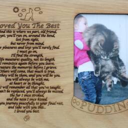 8x10 Pet Memorial Insert Only For Picture Frame Dog Cat Gifts Frames Horse - thumbnail 2