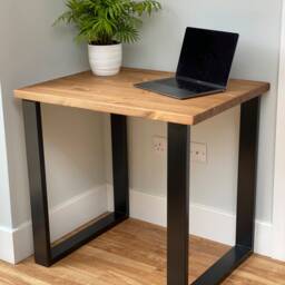 Ly // Stylish Wood Desk With Metal Legs - thumbnail 2