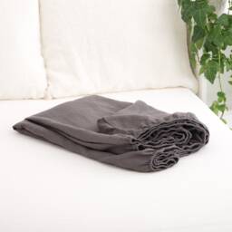 Sheet Set, Linen Fitted Sheet, Flat 2 Pillowcases, Set Of 4 Pieces, Bedding, Bedroom - thumbnail 2