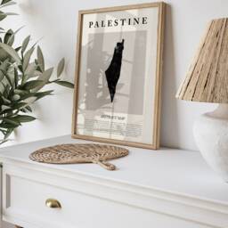 Palestine Map & Al Aqsa Mosque Set Of 2 Islamic Wall Art Prints - thumbnail 3