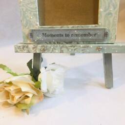Newlywed Frame - Memories 4x6 Picture & Easel Set Unique Wedding Gift Artistic Photo Display Family Moments - thumbnail 2