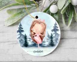 Personalised Nutcracker Ballerina Ceramic Christmas Bauble