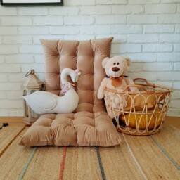 Floor Cushion, Baby Room Decoration, Velvet Floor Pillows, Kids Nursery Pillow, Girl Mat, Bench Cushion - thumbnail 3