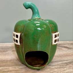 Ceramic Tealight Pepper House Candle Holder Kitchen Home D??cor - thumbnail 2