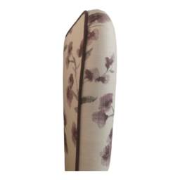 Queen Anne Wingback Chair Floral Print Cottage Style, Brass Castor Legs - thumbnail 4