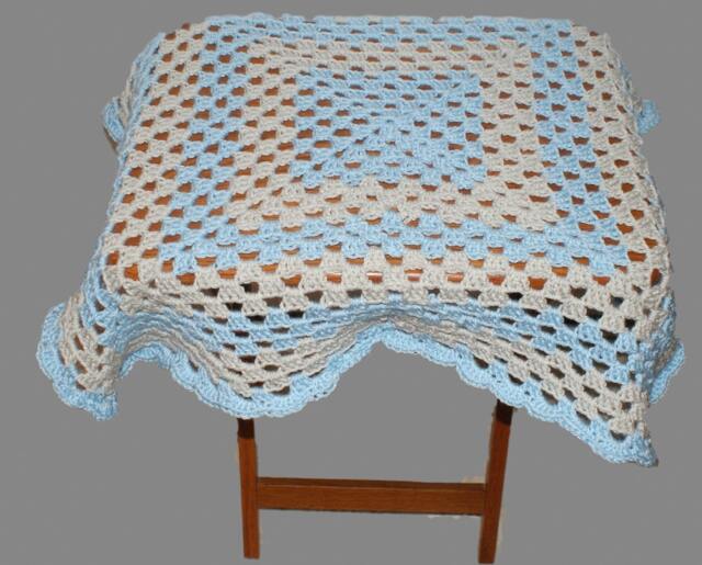 Baby Blue Blanket, Afghan, Blanket Boy, Crochet Crib Afghan - image 1
