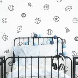 Sports Wall Decals - Decor, Nursery Decals, Kids Room Stickers - thumbnail 3