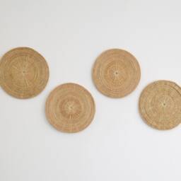 Woven Rattan Wall Decor - Round Plate Design - thumbnail 2