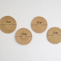 Woven Rattan Wall Decor - Round Plate Design - thumbnail 4