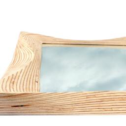 Large Wooden Mirror - Tall Big Living Room Bedroom Study - thumbnail 4