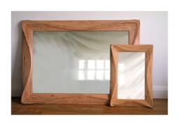 Large Wooden Mirror - Tall Big Living Room Bedroom Study