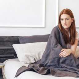 Linen Weighted Blanket, Sensory A Heavy Comforter With Glass Bead Filling, Adult Blanket Sleep Aid Anxiety Better - thumbnail 4