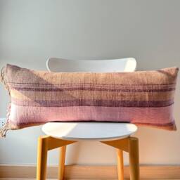 Brown Dot Block Print Mudcloth Hmong Pillow Case - thumbnail 2