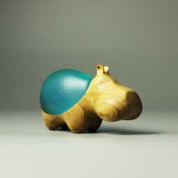Duo Hippopotamus Sculpture - 16 - thumbnail 3