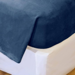 Effortless Bedding Oversized Patented Plush Semi Fitted Bed Blanket, Blue - thumbnail 4