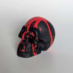 Adopt A Ghost & Skull - Sanguine, Gothic Homeware, Dark Art Jesmonite, Alt Decor - thumbnail 4