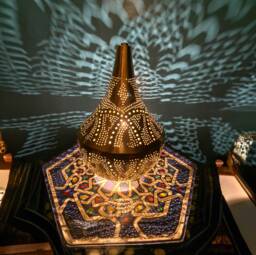 Moroccan Brass Table Lamp, Handmade Custom Light, Contemporary Traditional Solid Home Decor