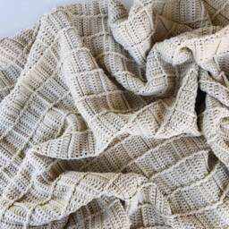 Made-To-Order Crochet Blanket Soft Blanket, Acrylic Afghan, Custom Colors & Sizes - thumbnail 2