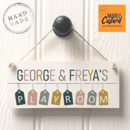 Personalised Playhouse Sign/Playroom Signs Bedroom Fun Kids Personalised Door - thumbnail 2