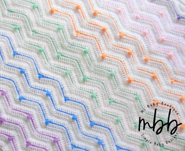 Soft Ripple Baby Blanket - Crochet Pattern PDF Download - image 1