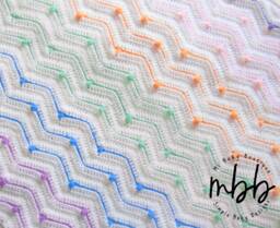 Soft Ripple Baby Blanket - Crochet Pattern PDF Download - thumbnail 1