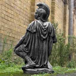 Concrete Roman Soldier Statue Historic Garden Decoration Outdoor Greek Sculpture Ancient Rome Figurine Yard Art Home Lawn Ornament - thumbnail 3