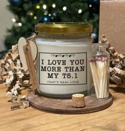 Vw T5.1 Funny Soy Candle Valentine's Gift With Matches - thumbnail 1