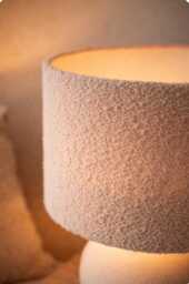 Boucl?? Lampshade - Handmade Nursery Lighting Neutral Children's Room Lamp Shade Ceiling Or Table Cosy Textured Decor