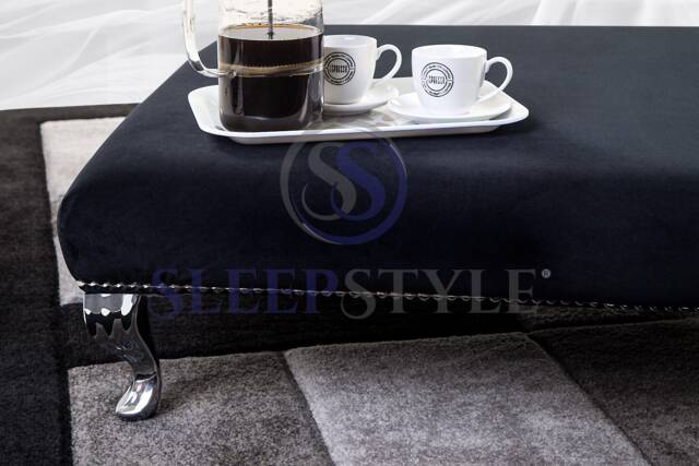 Glamor Footstool - Coffee Table Available in Various Colors & Fabrics - image 1